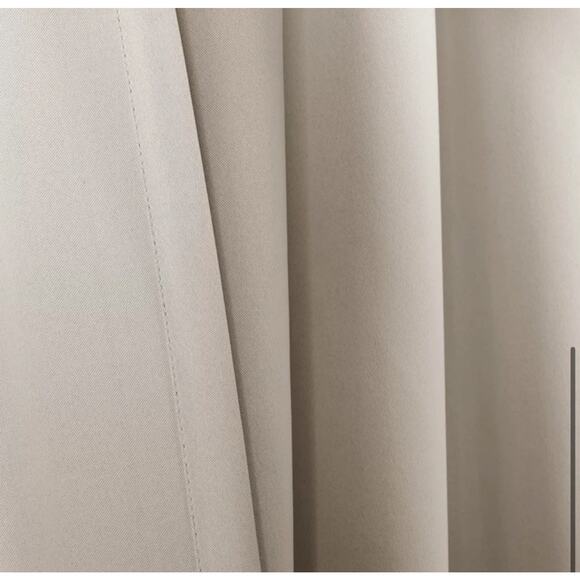 Decor Natural Blackout Curtains 52 x 84 Insulated, Back Tabs, 2 Panels Wheat Tan - Picture 4 of 8